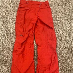 Helly Hansen red snowboard pants